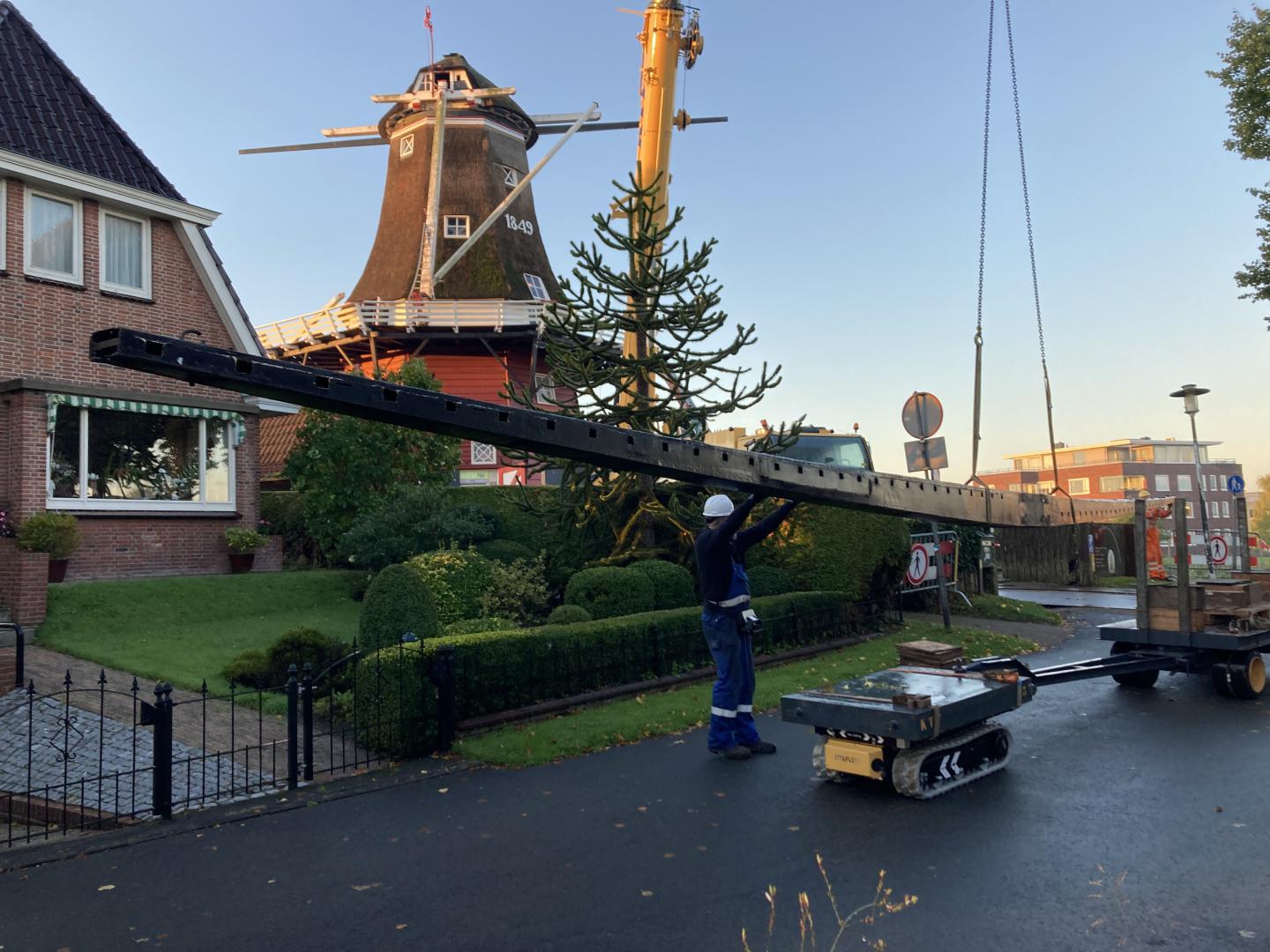 De Potroede wordt afgevoerd