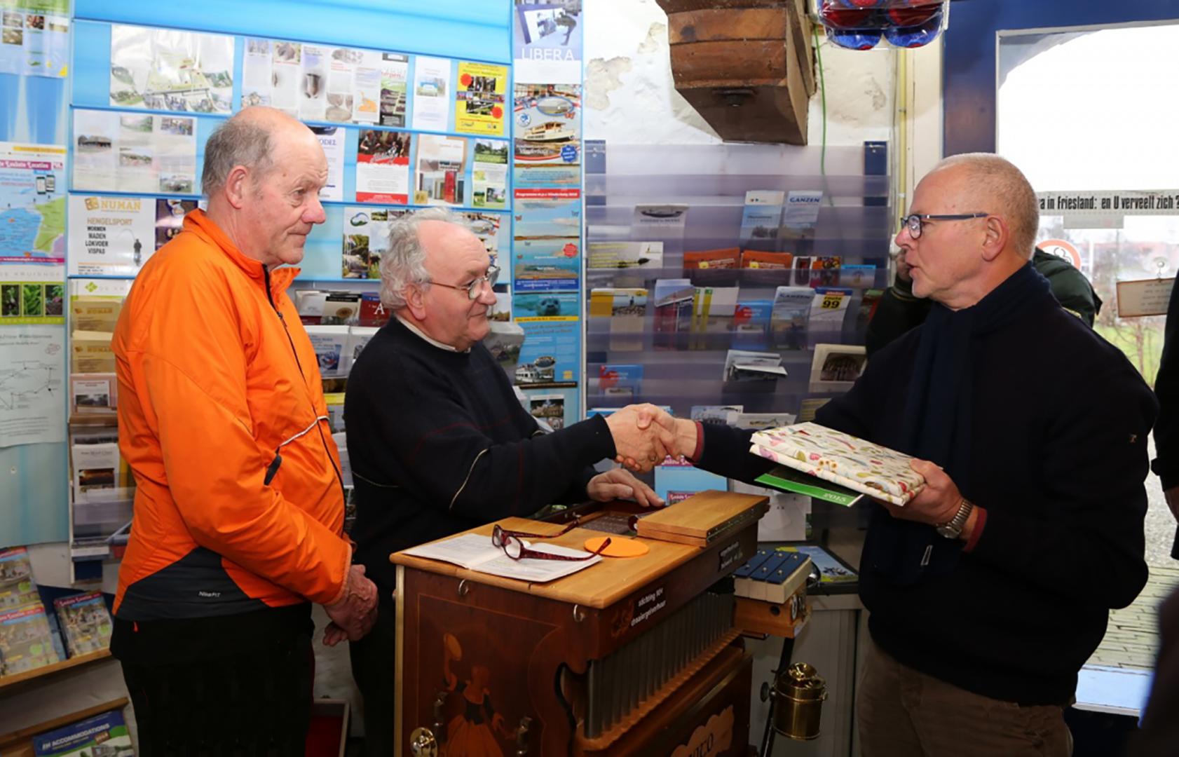 Viering van 40-jarig jubileum als vrijwillig-molenaar in 2016